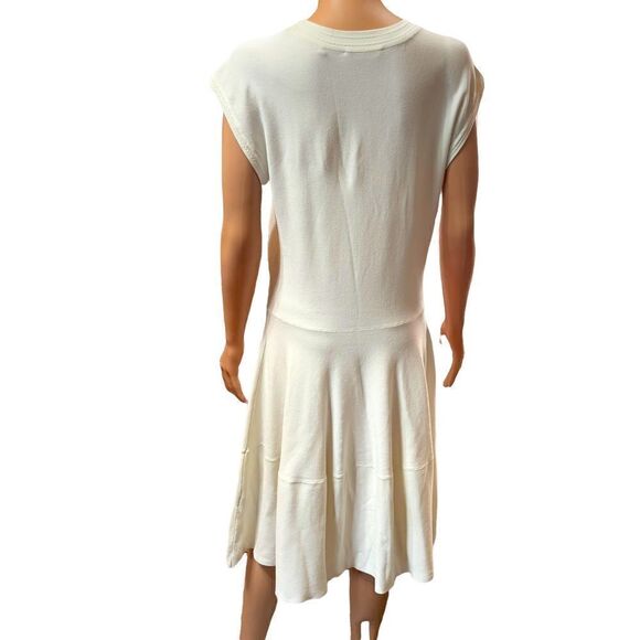 Rebecca Taylor Ivory Knit Dress Size Large - Picture 2 of 15